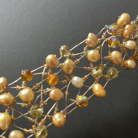 Rhinestone Pearl Bracelet - Picture 9 of 17